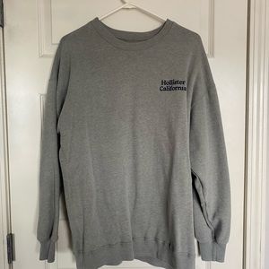 hollister grey crewneck